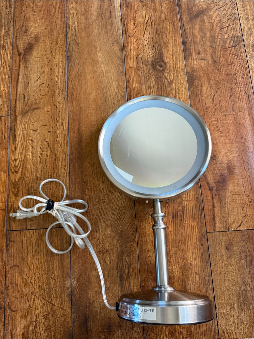 Reflections 1x/10x LED Lighted Mirror Satin Nickel